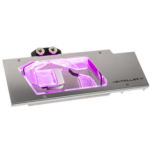 Watercool Heatkiller IV für Radeon RX 5700 XT, RGB Acryl Nickel, silber