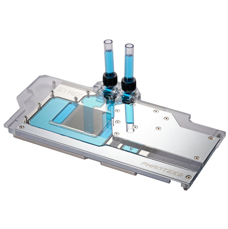 PHANTEKS Glacier G6000 STRIX GPU Water Block, ASUS RX 6800/6900 Strix/TUF, D-RGB - mit Backplate, chrome