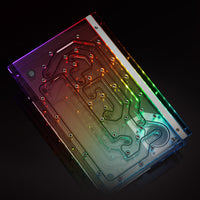 Bitspower Sedna O11DS Distroplate für LIAN LI O11 Dynamic Mini, ARGB - transparent
