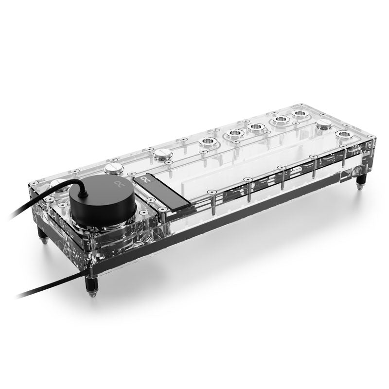 Alphacool Core Distro Plate 360 mm Links mit VPP, ARGB - Acryl