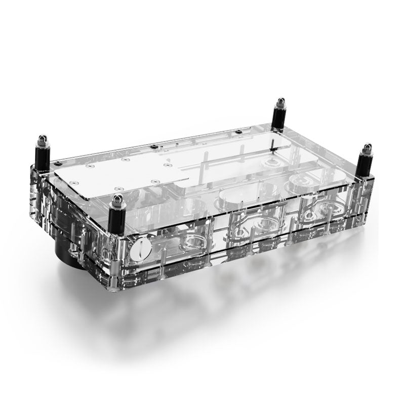 Alphacool Core Distro Plate 240 mm Links mit VPP, ARGB - Acryl