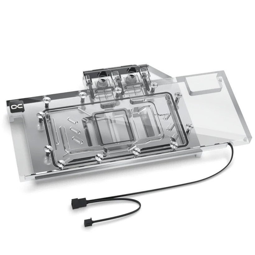 Alphacool Eisblock Aurora Radeon RX 7800 XT RE mit Backplate - Acryl + Nickel