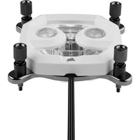 K Corsair Hydro X Series XC7 RGB PRO Water Block cuivre nickel nylon blanc socket AM4