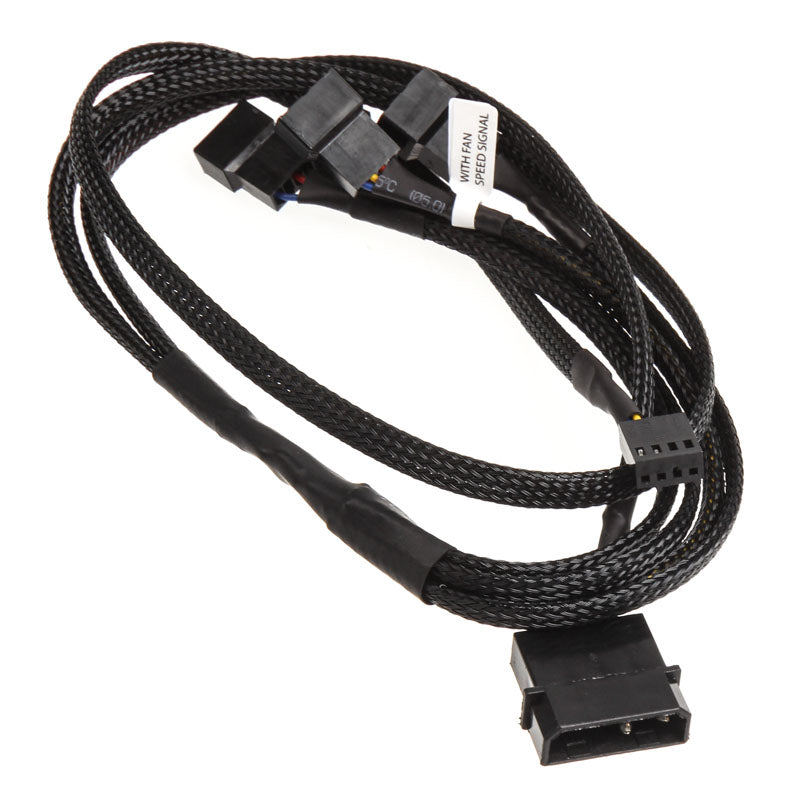 EK Water Blocks EK-Cable Y-Weiche für 4x 4-Pin-PWM-Lüfter - 80 cm