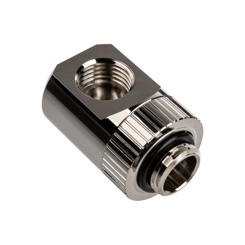 EK Water Blocks EK-Torque Adapter 90 Grad G1/4 Zoll AG auf G1/4 Zoll IG - drehbar, nickel silber