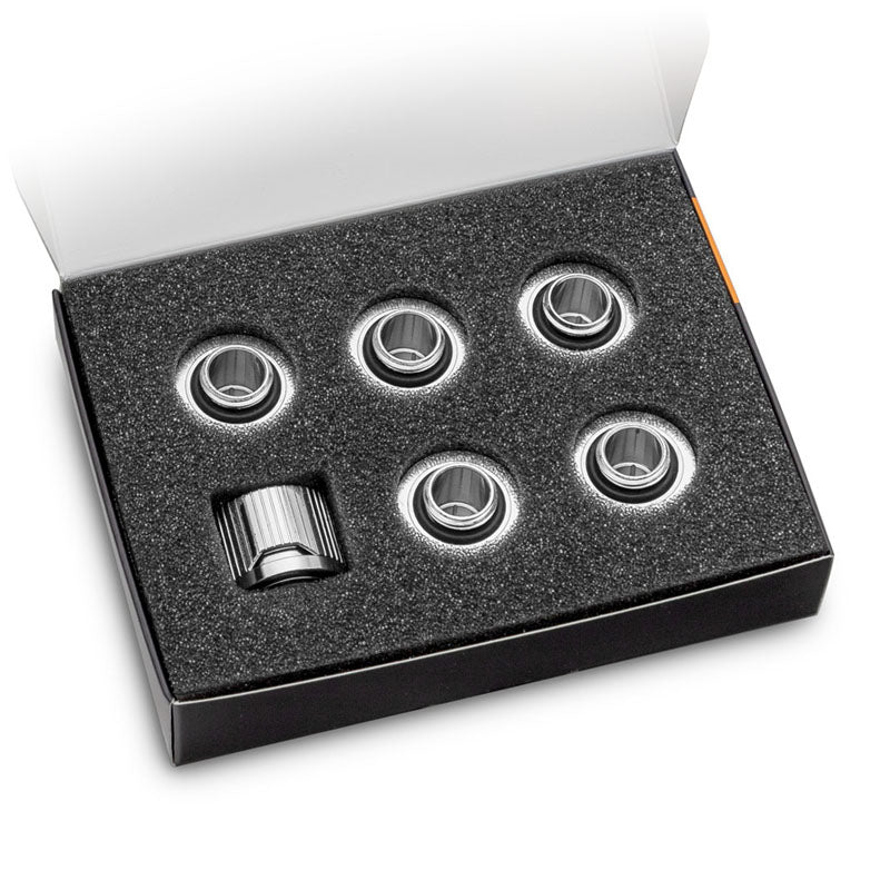 EK Water Blocks EK-Quantum Torque STC 10/16 - 6er-Pack, silber