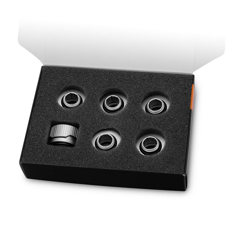 EK Water Blocks EK-Quantum Torque HDC 16 - 6er-Pack, Satin Titanium