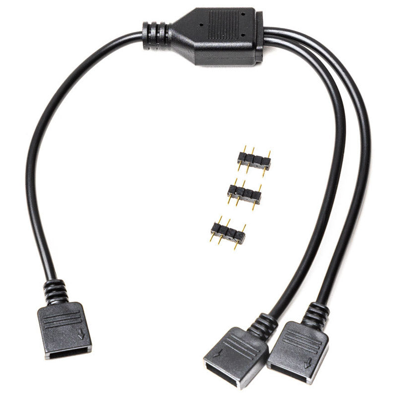EK Water Blocks EK-Loop D-RGB Splitterkabel, 2-fach - schwarz