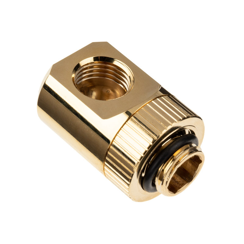 EK Water Blocks EK-Torque Adapter 90 Grad G1/4 Zoll AG auf G1/4 Zoll IG - drehbar, gold