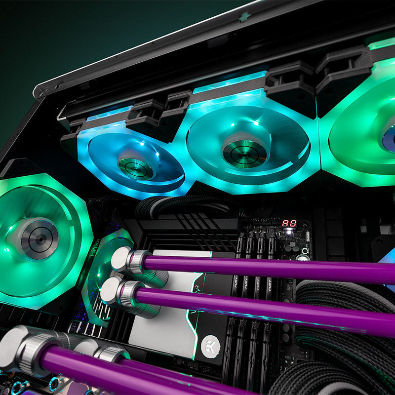 EK Water Blocks EK-Quantum Impulse 120 D-RGB PWM Lüfter - 120mm, schwarz