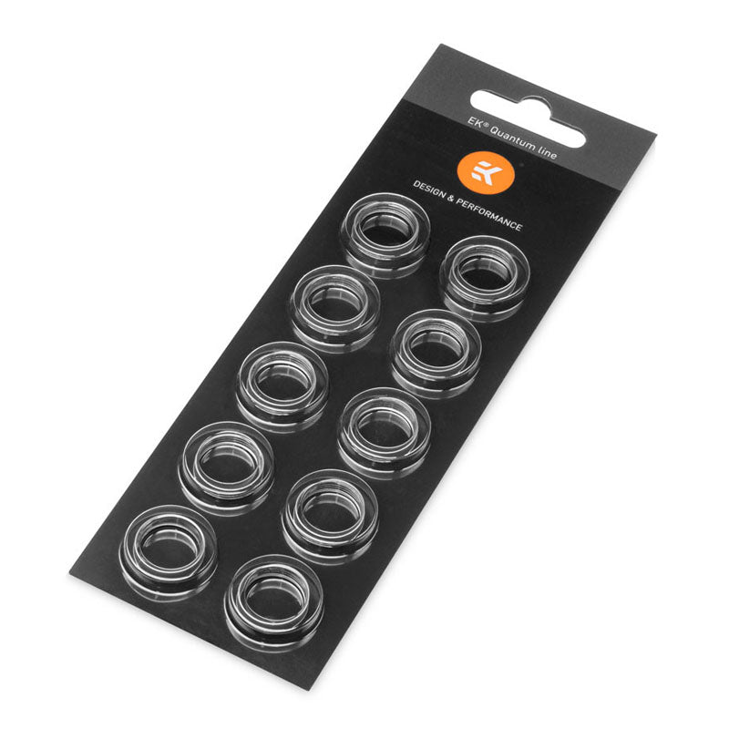 EK Water Blocks EK-Quantum Torque Color Ring 10-Pack HDC 12 - silber