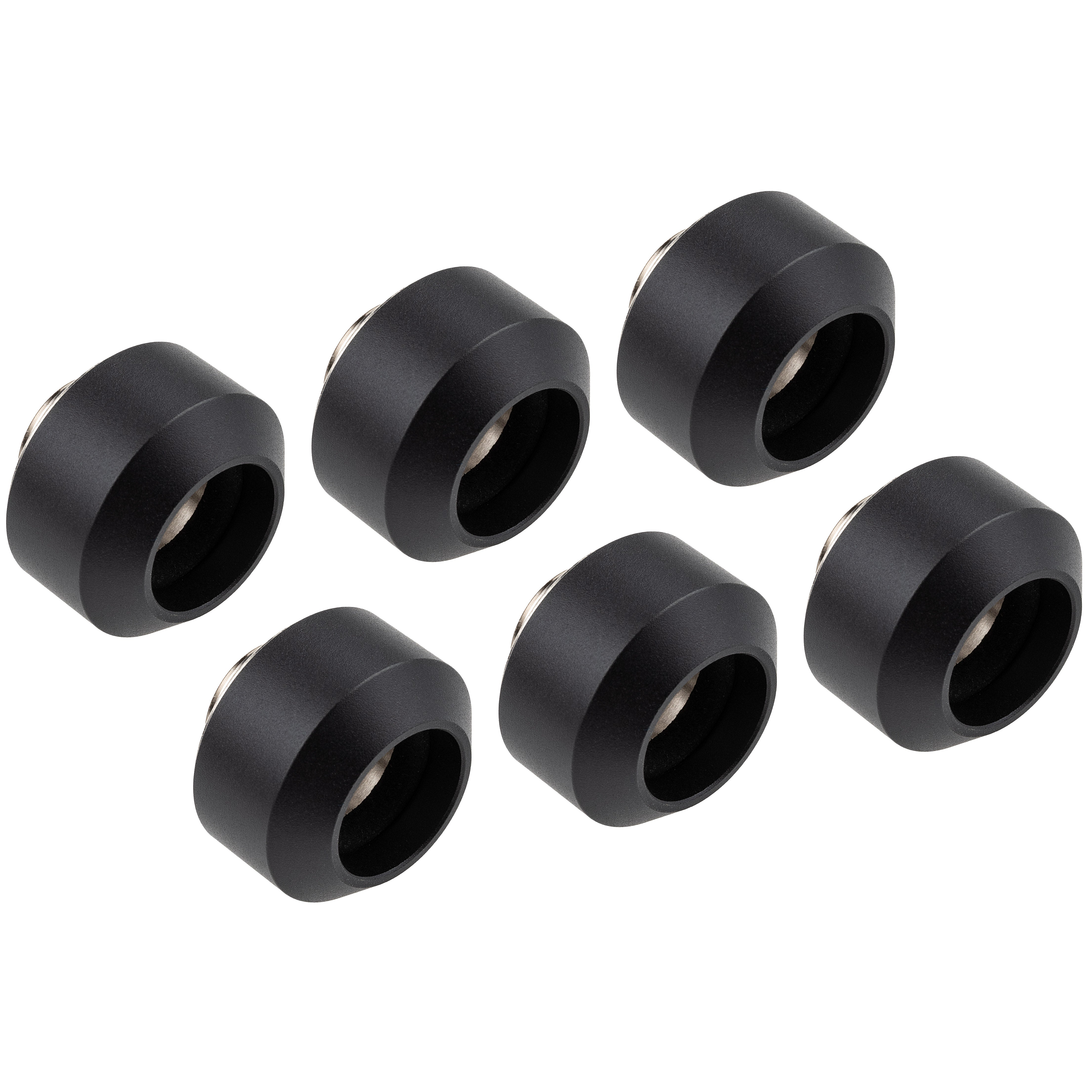 Optimus Hardtube Fittings, 14mm, 6er Pack mit Werkzeug - schwarz