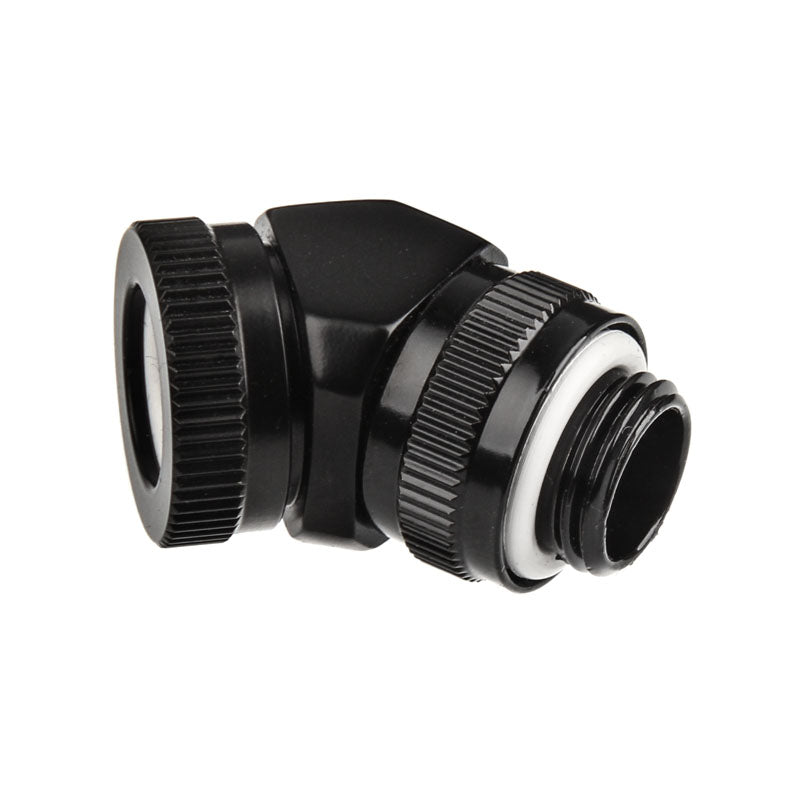 PHANTEKS Glacier Rotary Anschluss 45 Grad G1/4 Zoll AG auf 12mm AD Hardtube - drehbar, schwarz
