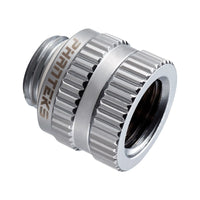 Phanteks Glacier M-F Rotary Adapter Straight G1/4 Inch Male to G1/4 Inch Female, Chrome Silver