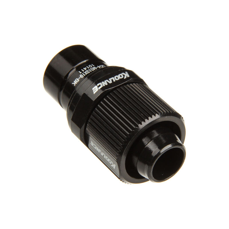 Koolance QD4 No-Spill Schnellverschluss gerade male auf 19/13mm - schwarz