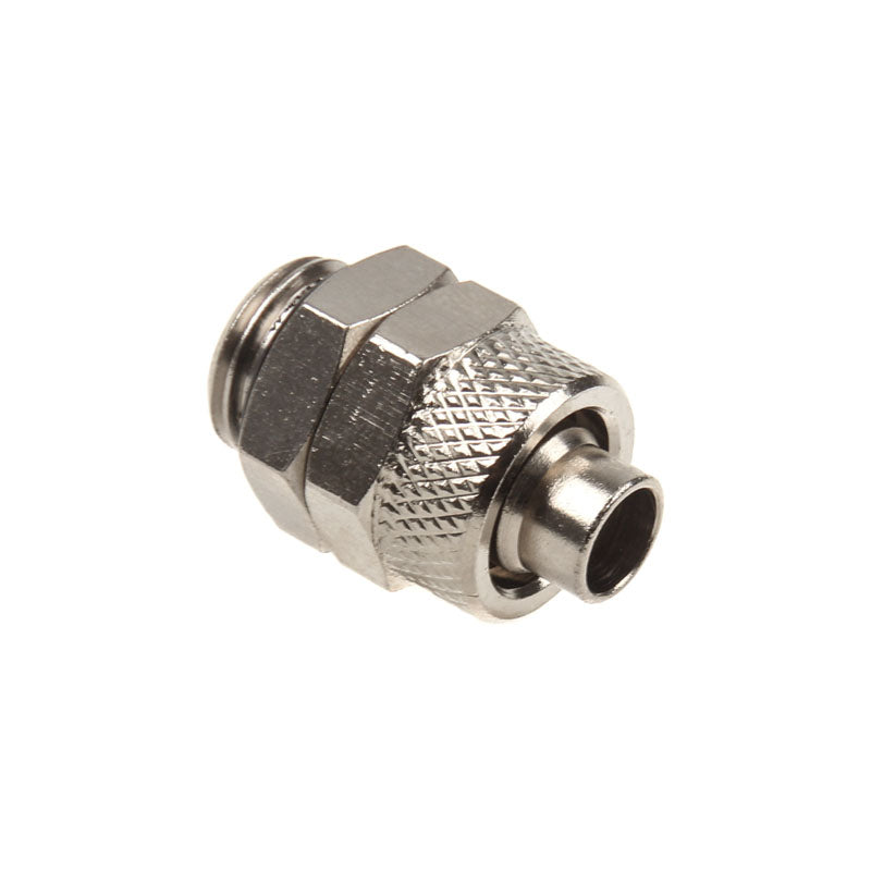 Anschluss gerade G1/4 Zoll AG auf 11/8mm - silber glänzend