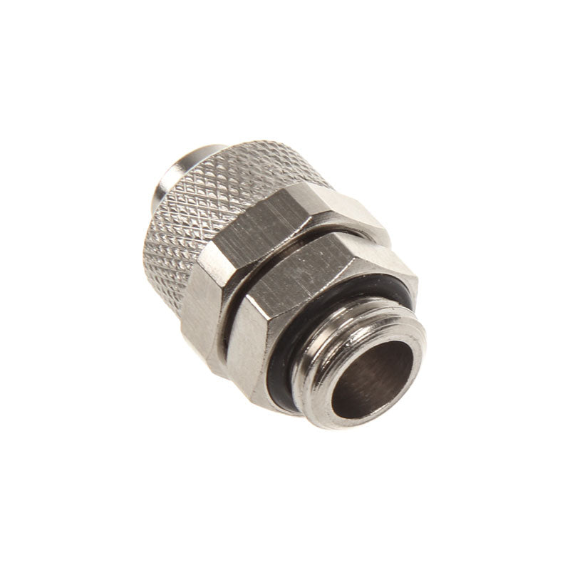 Anschluss gerade G1/4 Zoll auf 13/10mm - silber glänzend