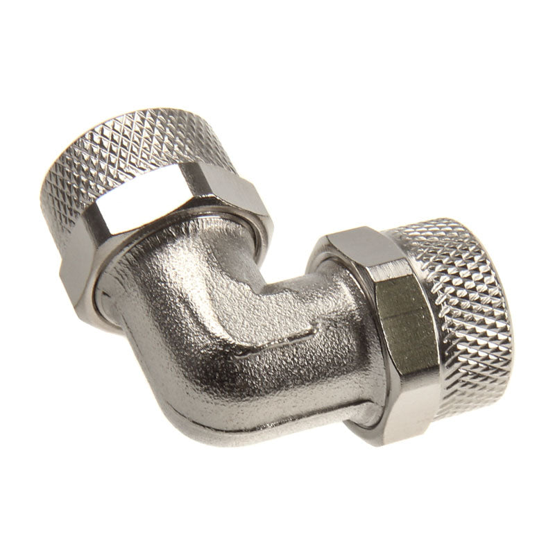 Adapter 90 Grad 13/10mm auf 13/10mm - nickel silber