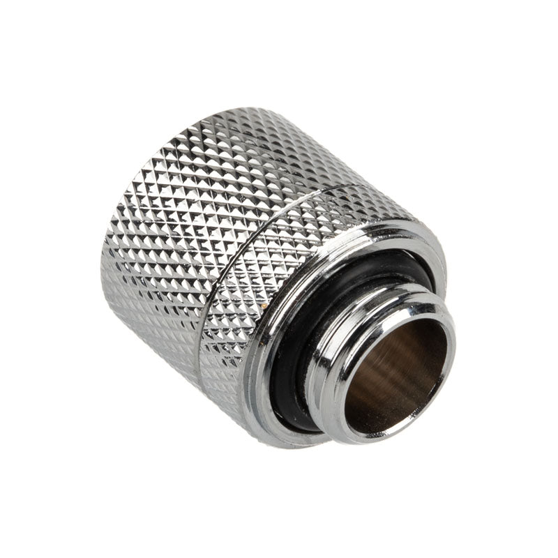 K Alphacool Eiszapfen Anschluss gerade G1/4 Zoll AG auf 13/10mm - chrome silber