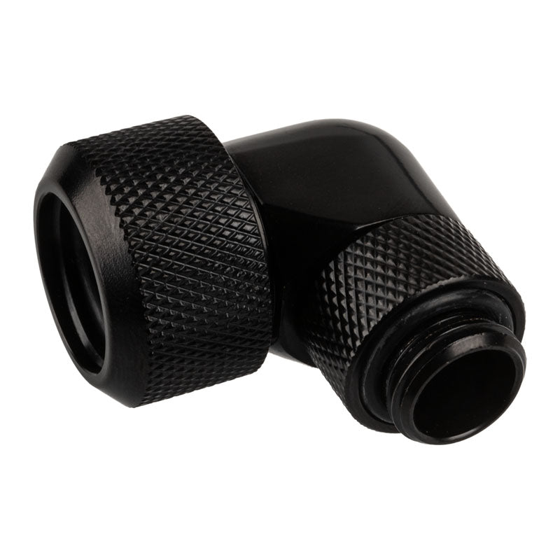 Alphacool Eiszapfen Anschluss 90 Grad G1/4 Zoll AG auf 16mm AD Hardtube - schwarz