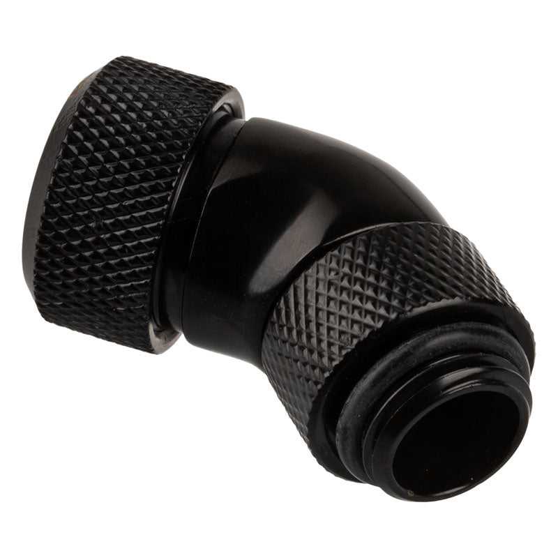 Alphacool Eiszapfen Anschluss 45 Grad G1/4 Zoll AG auf 13mm AD Hardtube - schwarz