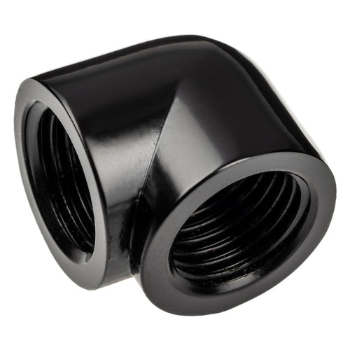 Alphacool Eiszapfen Adapter 90 Grad G1/4 Zoll IG auf schwarz