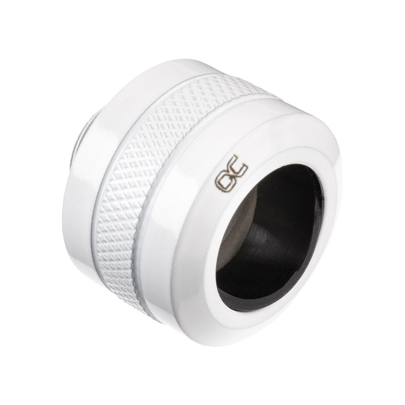 Alphacool Eiszapfen Pro Anschluss 16mm Hardtube Fitting G1/4, 6-Pack - weiß