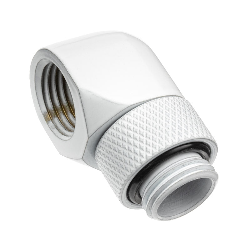 Alphacool Eiszapfen L-Verbinder drehbar G1/4 AG auf G1/4 IG - weiß