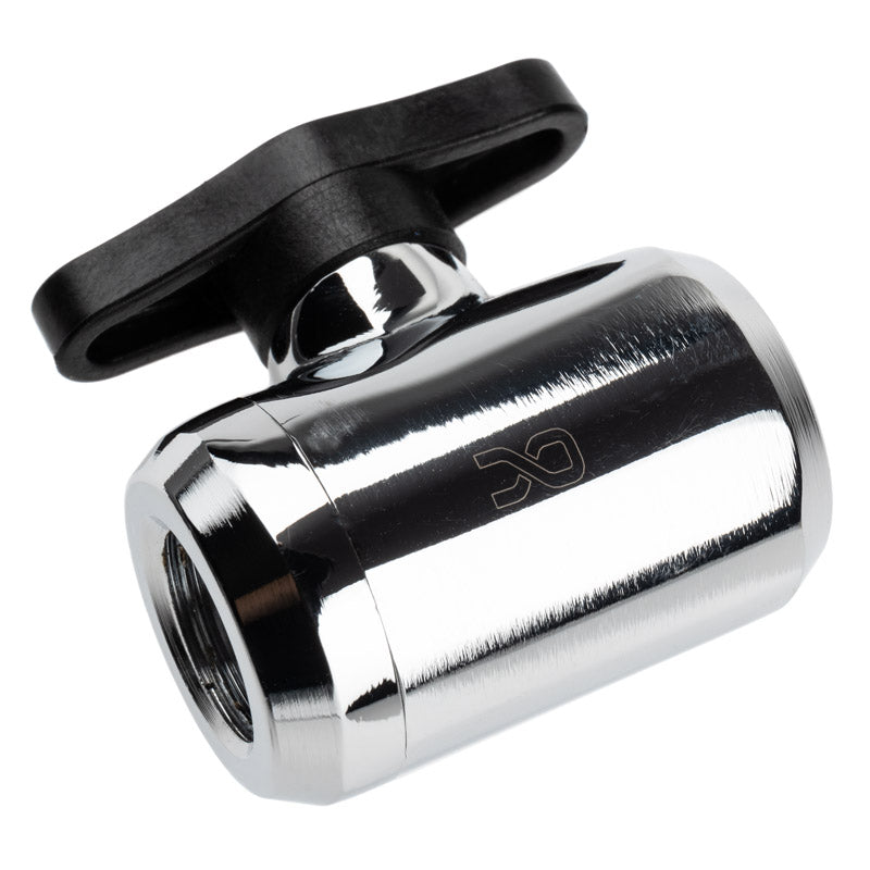 Alphacool Eiszapfen 2 Wege Kugelhahn G1/4 - chrome