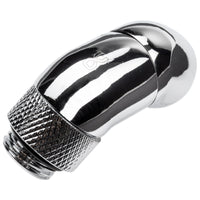 Alphacool Eiszapfen Winkeladapter 45 Grad doppel drehbar G1/4 AG auf G1/4 IG - chrome
