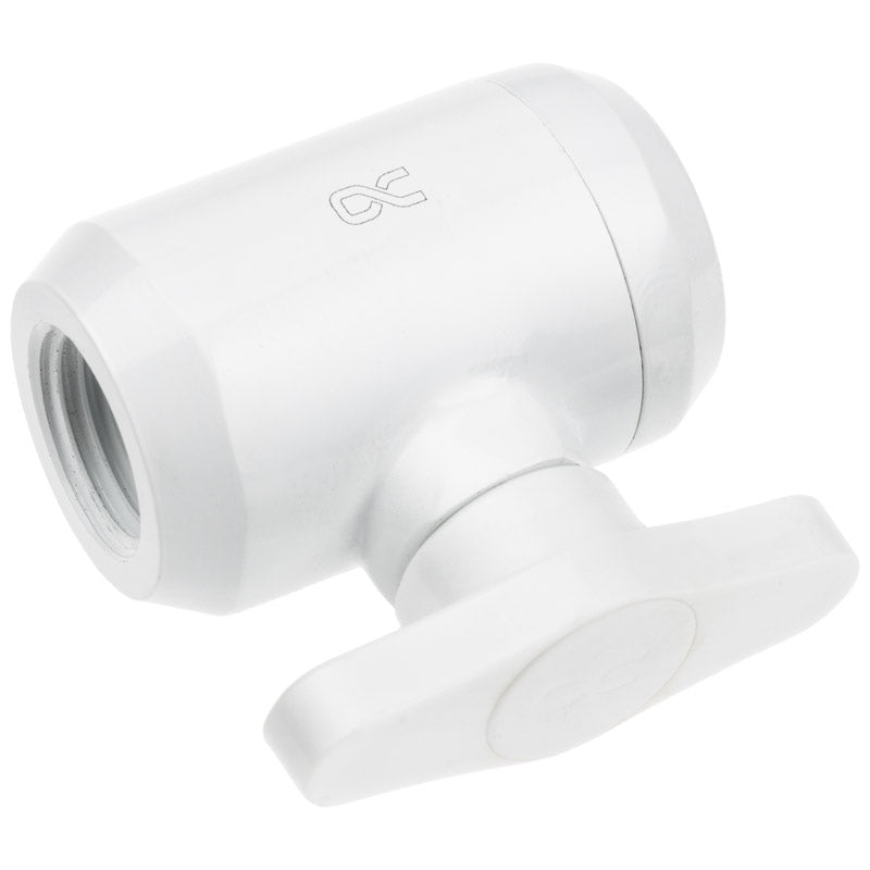 Alphacool Eiszapfen 2 Wege Kugelhahn G1/4 - weiß