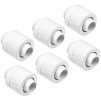Alphacool Eiszapfen 13/10 mm Anschraubtülle G1/4, 6-Pack - weiß