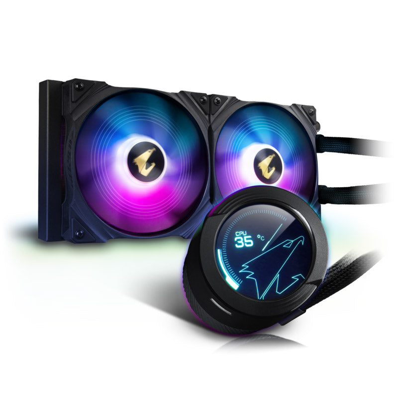 GIGABYTE AORUS Waterforce X 280 AiO Wasserkühlung, D-RGB - 280mm, schwarz