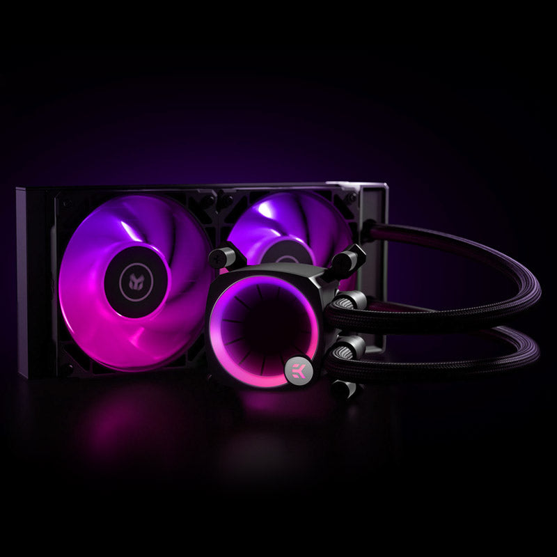 EK Water Blocks EK-Nucleus AIO CR240 Lux D-RGB AiO Wasserkühlung - 240 mm, schwarz