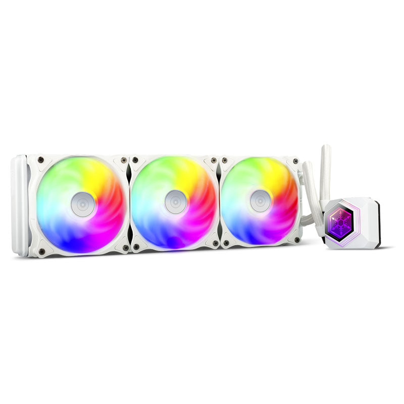 SilverStone Permafrost PF360-ARGB, V2 AiO Wasserkühlung, weiß - 360 mm