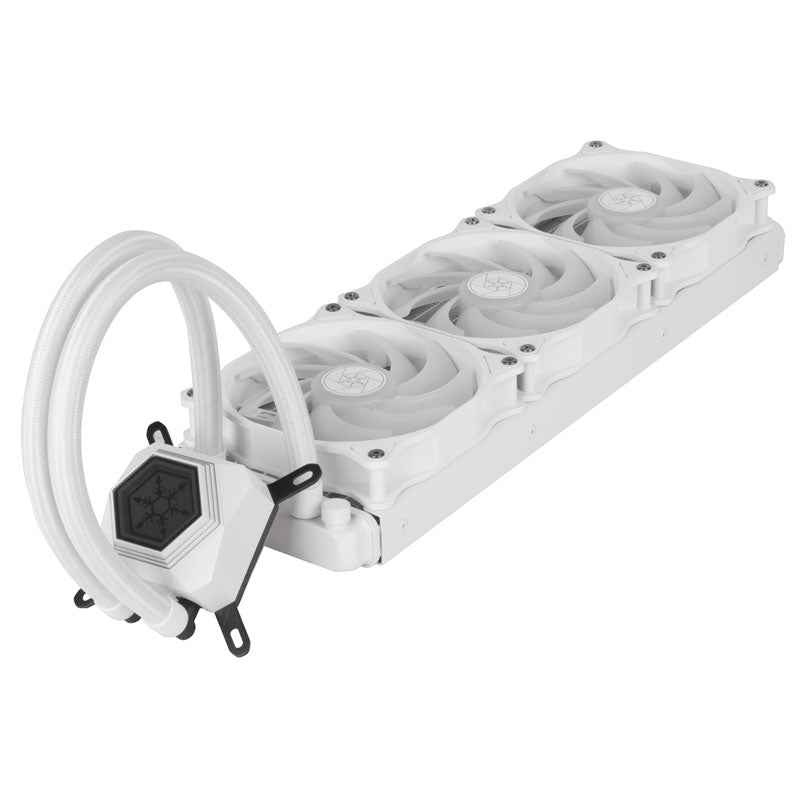 SilverStone Permafrost PF360-ARGB, V2 AiO Wasserkühlung, weiß - 360 mm