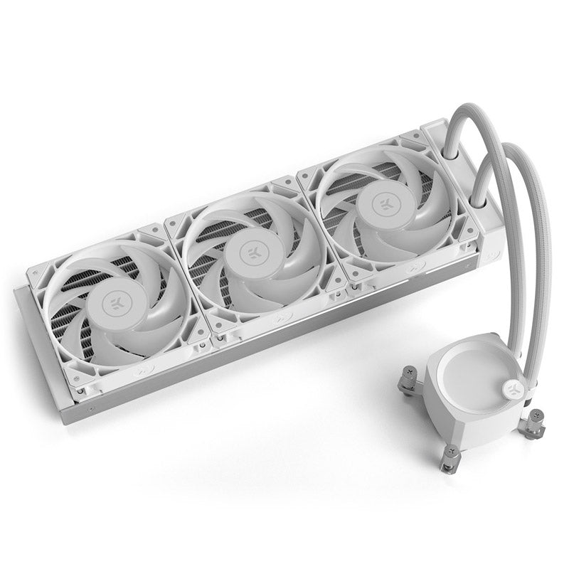 EK Water Blocks EK-Nucleus AIO CR360 Lux D-RGB AiO Wasserkühlung - 360 mm, Weiß