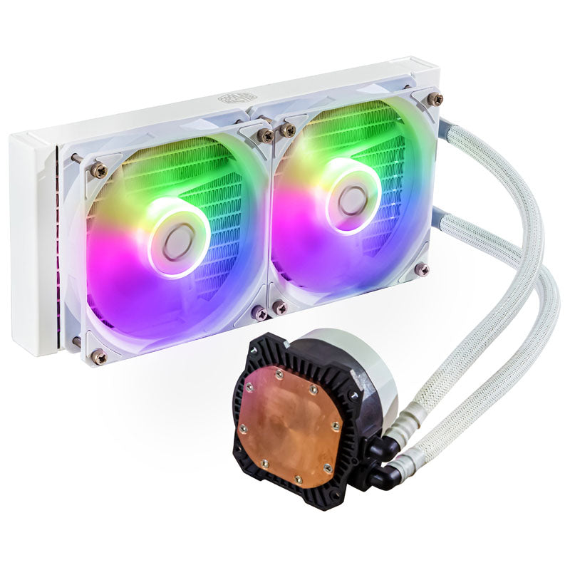 Cooler Master MasterLiquid 240L Core ARGB AiO Wasserkühlung - weiß