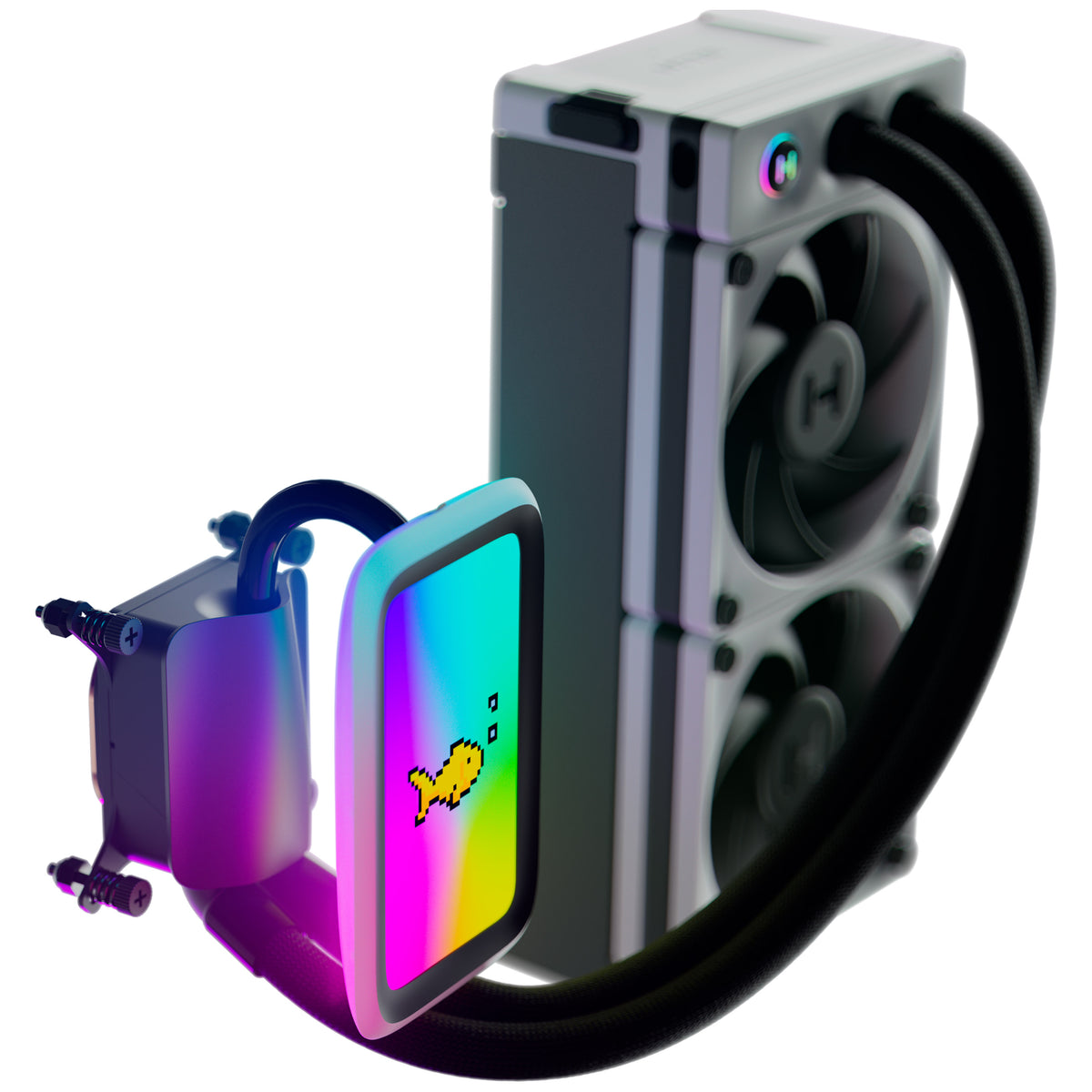 HYTE THICC Q60 Water 280mm 105.8 CFM White / Black