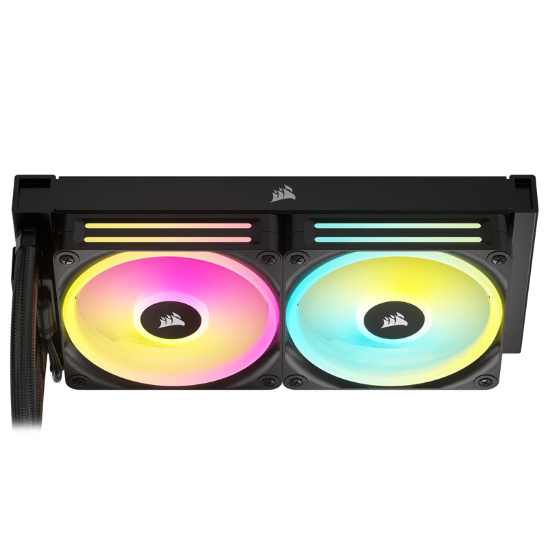Corsair iCUE LINK H100i RGB LCD Komplett-Wasserkühlung - 240 mm, schwarz