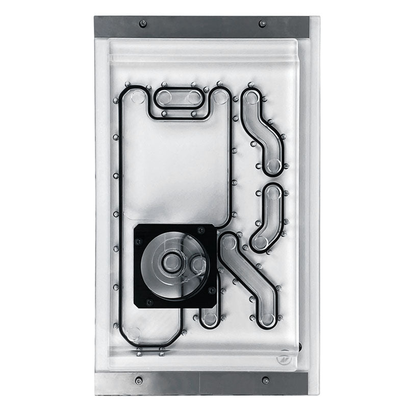 Stealkey Customs Lian Li O11D Mini Front MK2 D5  Distroplate - Acryl - weiß