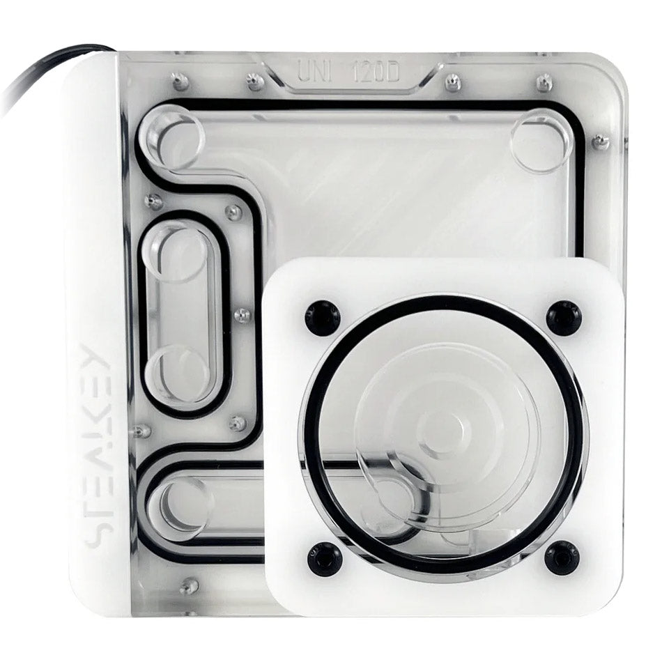 Stealkey Customs SK-UNI 120D Distroplate - D5 PWM D-RGB - White Edition