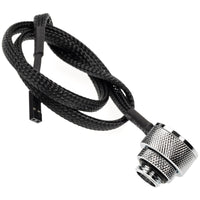 Alphacool Eiszapfen Temperatursensor G1/4 IG/IG mit AG Adapter - chrome