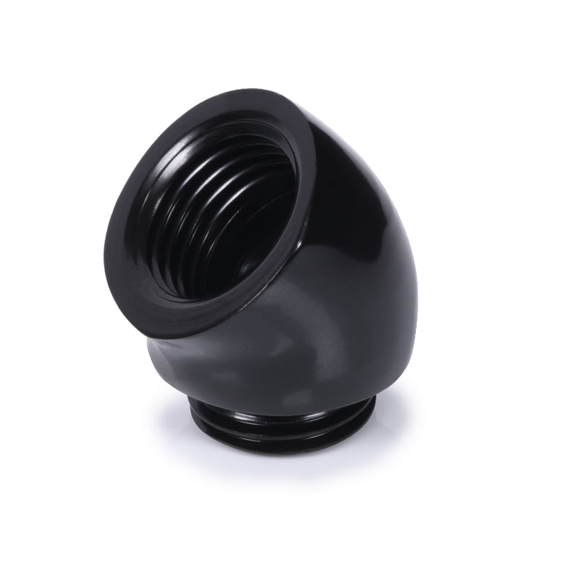 Alphacool 45 Grad G1/4 Zoll AG auf G1/4 Zoll IG, schwarz