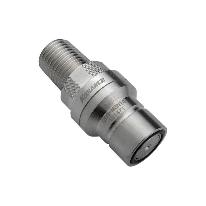 Koolance QD3 Schnellverschluss male, mit Gewinde, G1/4 Zoll - silber