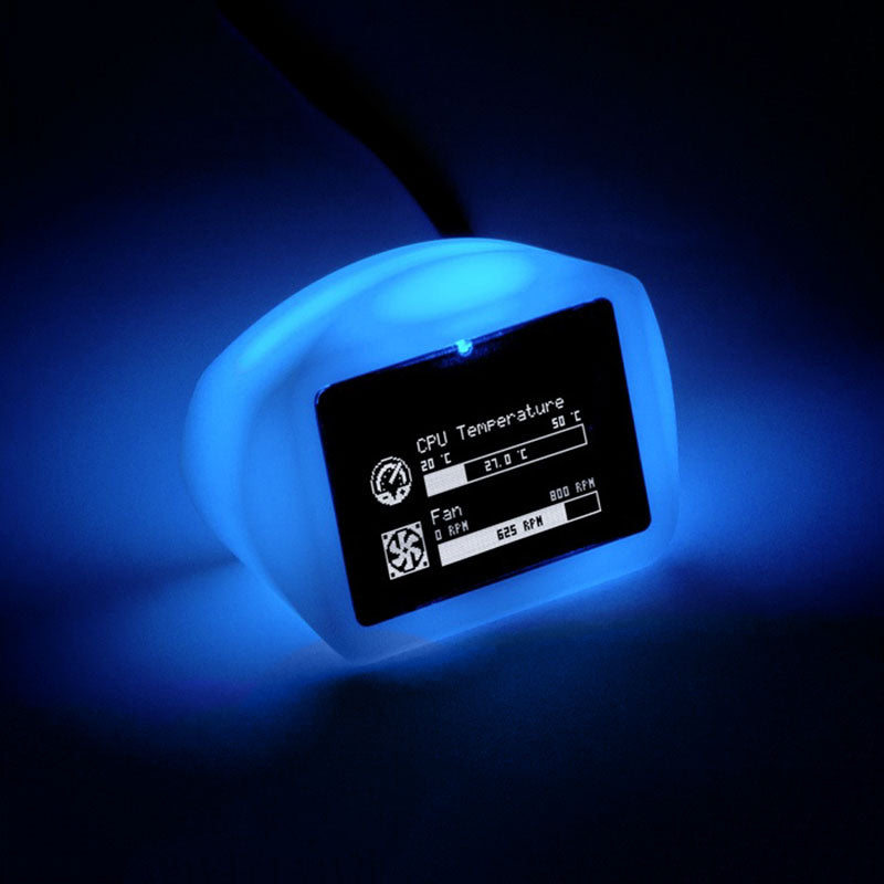 aqua computer VISION Glow Tischgerät mit IR-Empfänger und Temp.-Messung