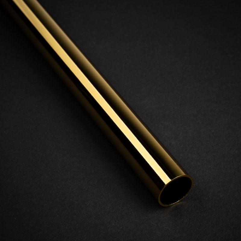 Bitspower None Chamfer Brass Hard Tubing 14mm AD, 500mm - gold