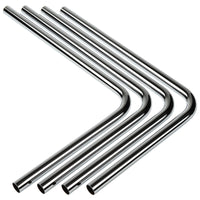 Bitspower Messing Hardtube 16mm AD, 220x300mm, 90 Grad - 4er-Pack, silber