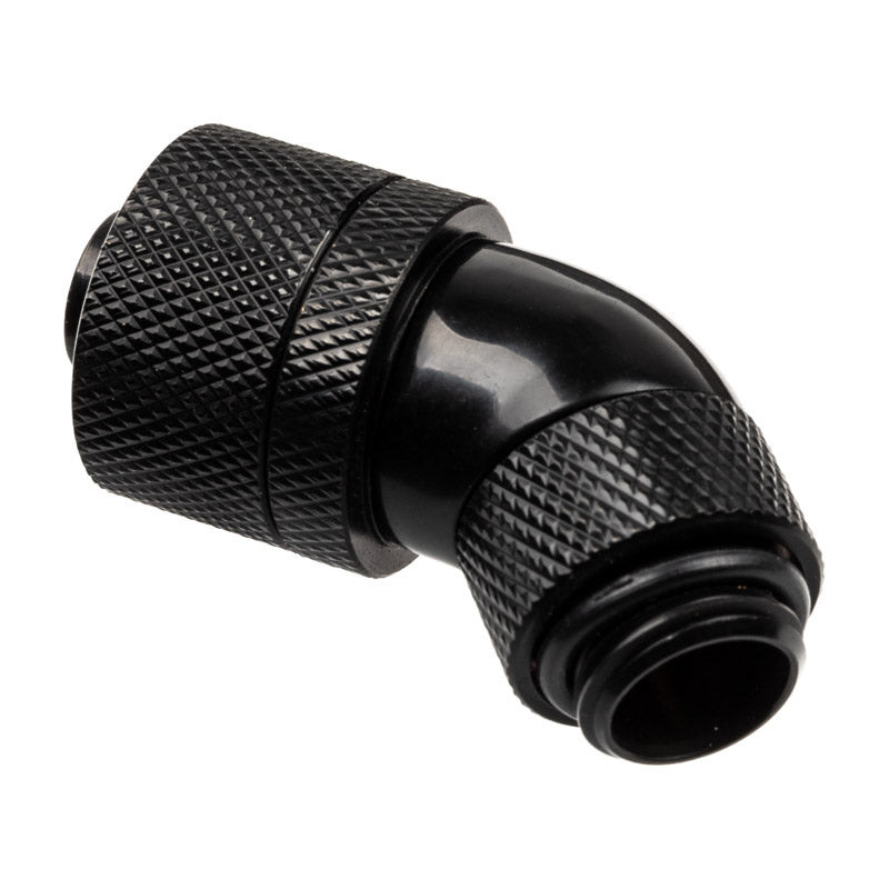 Alphacool HF Anschluss 45 Grad G1/4 Zoll AG auf 16/10mm - drehbar, schwarz