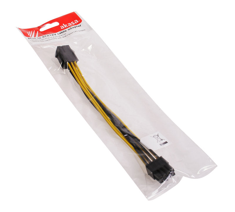 Akasa 6-Pin PCIe zu 8-Pin EPS12V - Adapter-Kabel